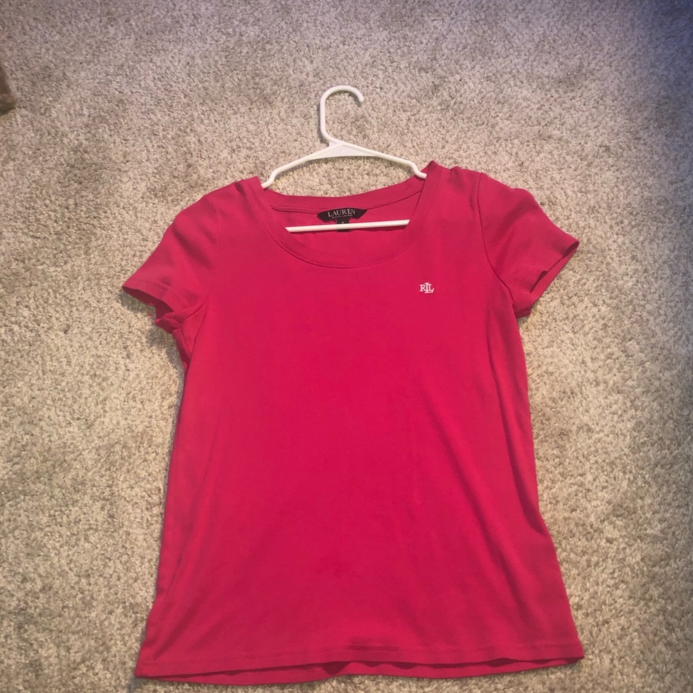 Crew/ deep neck short sleeve t- shirt